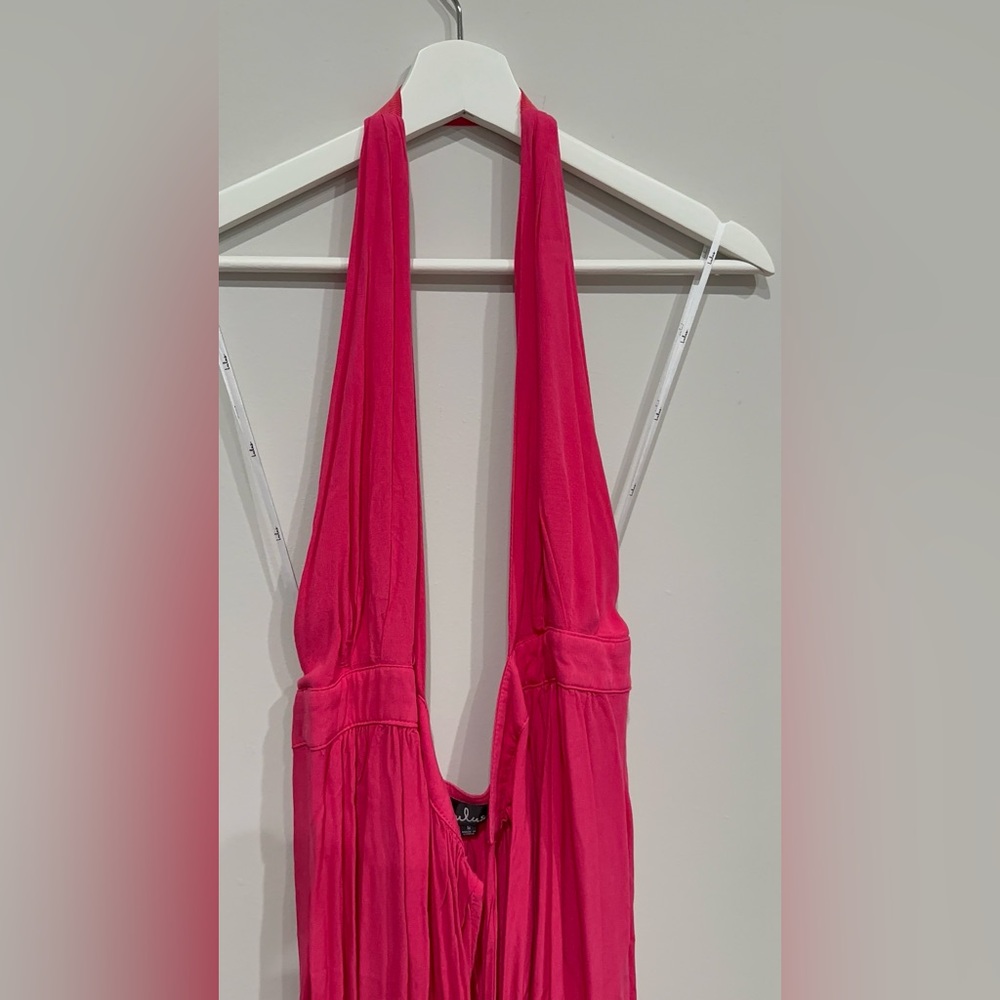 Lulus - Magical Movement Hot Pink Wrap Maxi Dress - Size: S - Picture 5 of 7
